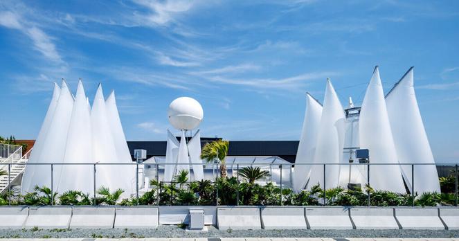 membrane shapes sauna by KOMPAS at expo 2025 osaka