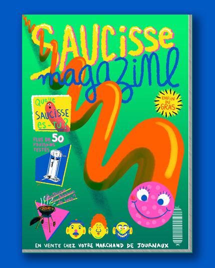 fausse couverture de magazine