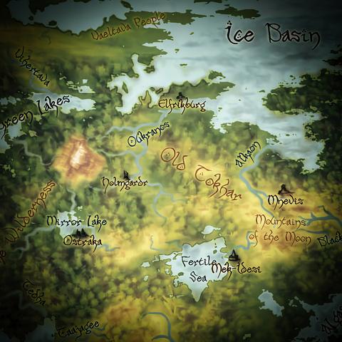 A map of the Old Tokhar