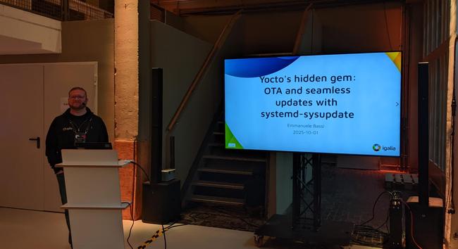 Emmanuele Bassi presents Yocto's hidden gem: systemd-sysupdate