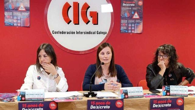 Ana Rodiño, Laura Arroxo e Sofía Rama. (Foto: Nós Diario)