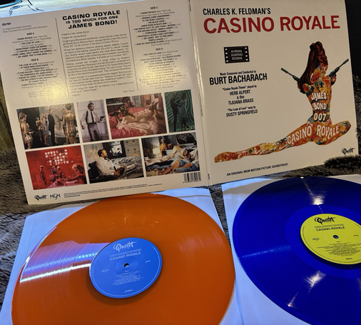 Casino Royale soundtrack album orange and blue vinyl