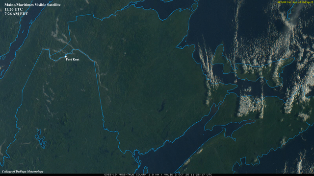Maine / Maritimes Visible Satellite
