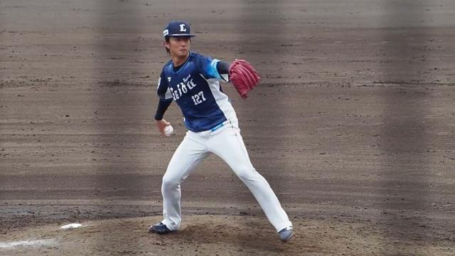 2025.09.07 くふうハヤテ-埼玉西武 #森脇亮介 投球練習 (ちゅ～るスタジアム清水)