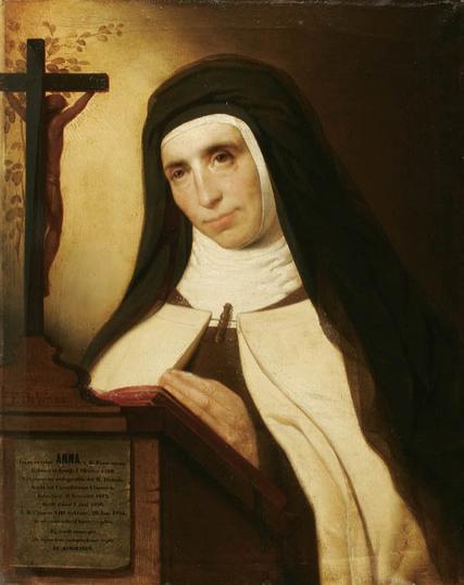 Ana-de-San-Bartolome_praying-before-an-altar_FrancedeWilde