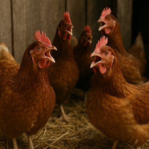 poules sur la paille qui gueulent.
image IA faite pour/par le Mythos machinans, LLLM ottoïde aux oignons nourri essentiellement des 876 000 et quelques caractères du "de catena legenda labyrinthorum artis i-machinantis