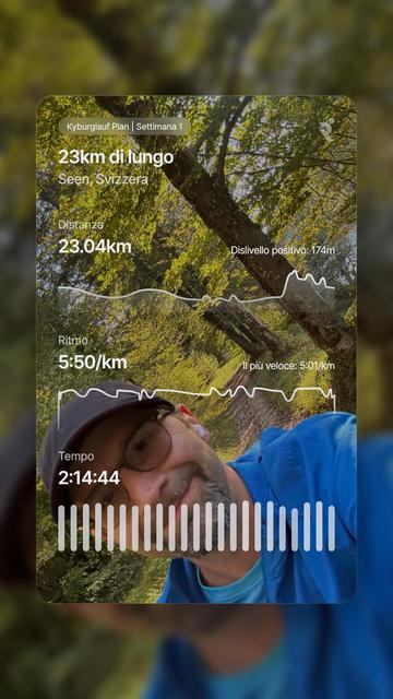 Today’s training summary from the Runna app