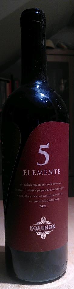 A bottle of organic wine from Moldova