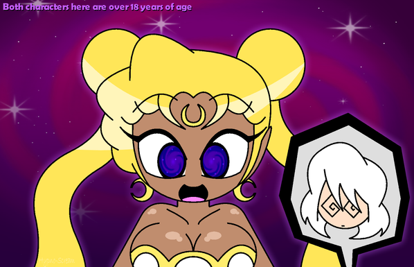 Neo Queen Serenity hypnotizing Prince Demande