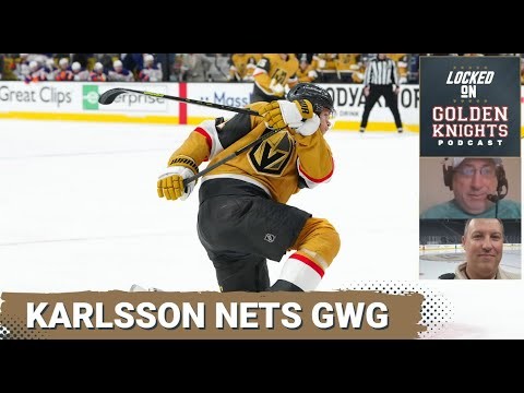 Karlsson nets game winner for the Vegas Golden Knights vs. Colorado Avalanche