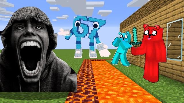 67 vs TAJNA BAZA w Minecraft!