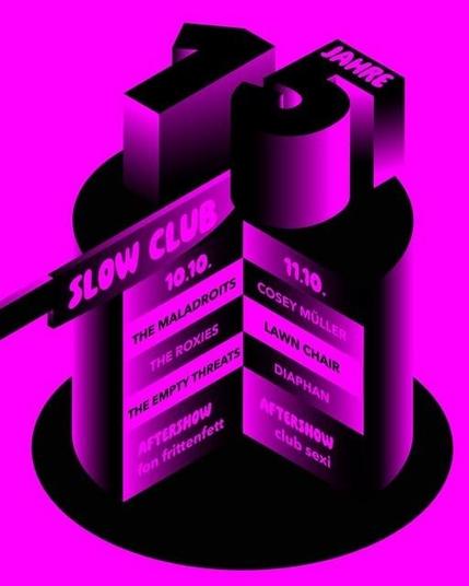 Poster Slow Club fünfzehnjähriges Jubiläum