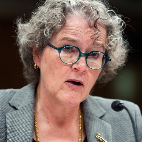 Dr. Jeanne Marrazzo, former director of the National Institute of Allergy and Infectious Diseases, testifying before the Senate last year.
