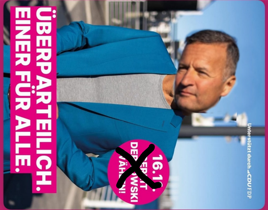 Wahlkampf Bild Derkowski
Gedreht
Kopf verdreht grob hinein montiert