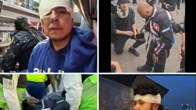 Reporteros agredidos