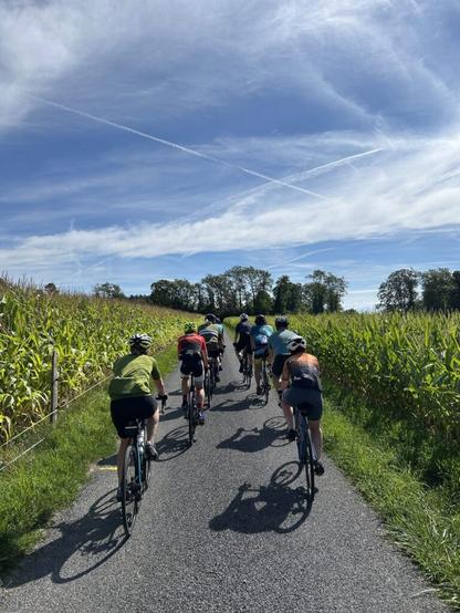 Cycling Between Two Corn Fields