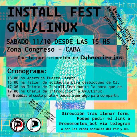 Install Fest de GNU/Linux Pirata