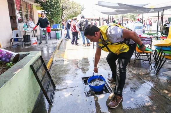 Trabajos tras inundacion