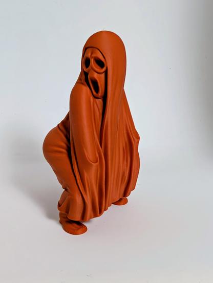 3d printed comical ghost figure with huge ass