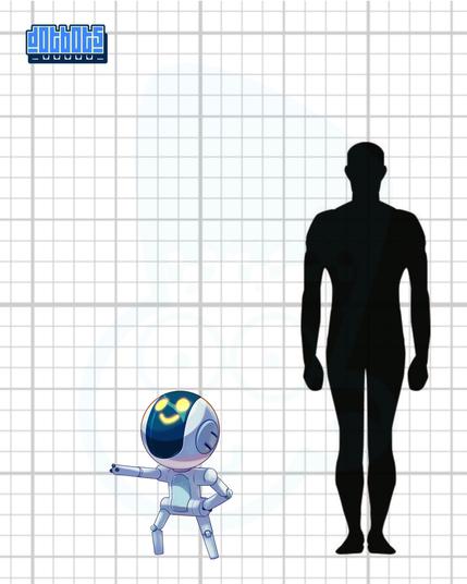 Micromate compared to human height. Resches just below the waist