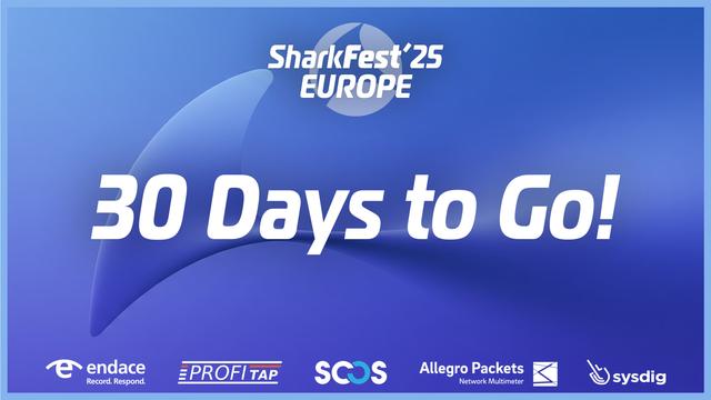 30 days to go until SharkFest'25 EUROPE!
