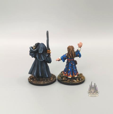 Hellghast and young wizard - back view