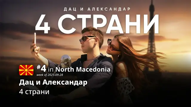 №.4 in North Macedonia
Дац и Александар – “4 страни”