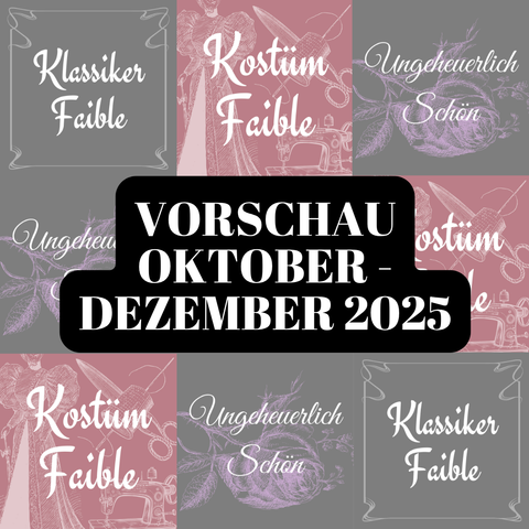 Vorschau Oktober - Dezember 2025