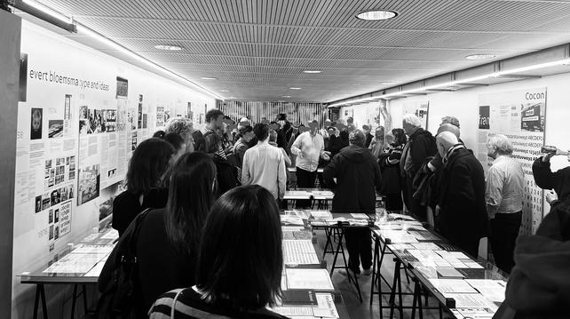 A Rome full of graphic and type designers, appreciating the work of Evert
Bloemsma