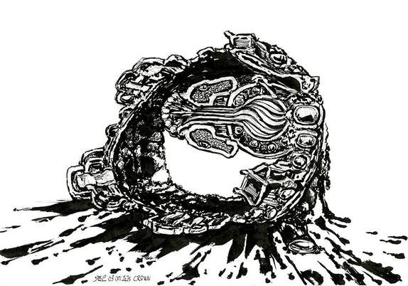A fallen, broken crown