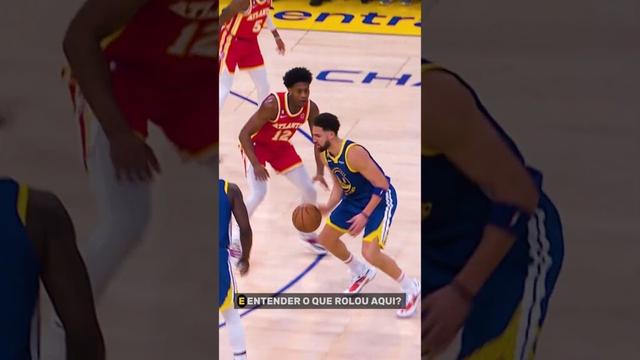 O mistério da bola que "SUMIU" no jogo dos Warriors! 😱🏀#NBA #Warriors #shorts