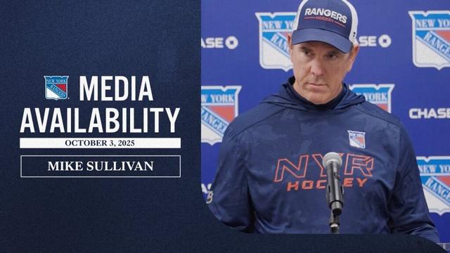 NYR Training Camp: Mike Sullivan Media Availability | October 3, 2025