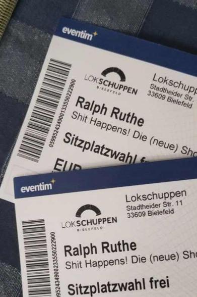 Eintrittskarten Ruthe  für den Lokschuppen in Bielefeld