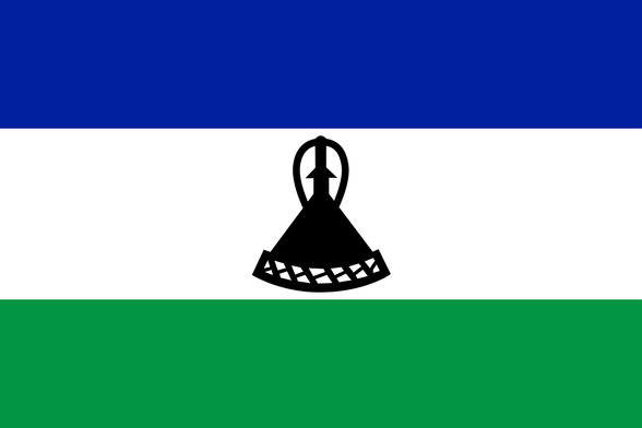 Flag of Lesotho. Image by OpenClipart-Vectors from Pixabay.