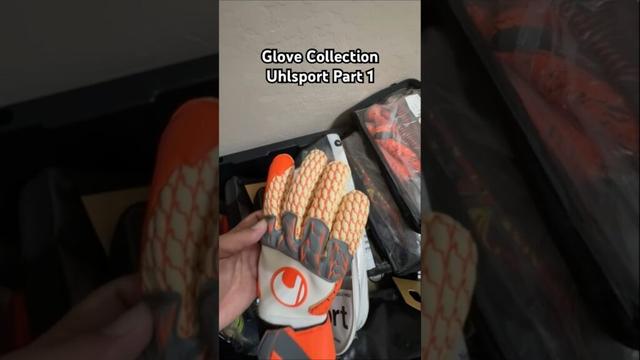 Glove Collection: Uhlsport Part 1! #goalkeeping #goalkeeper #goalkeepergloves #soccer #portero