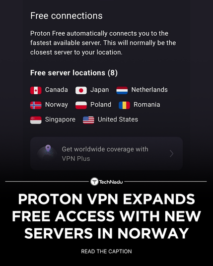 Proton VPN Expands Free Access with New Servers in Norway