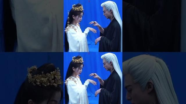 Farewell kiss BTS.🥺#LoveBetweenFairyandDevil #yushuxin #wanghedi