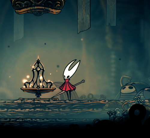 Hornet near the golden chair after she won the fight