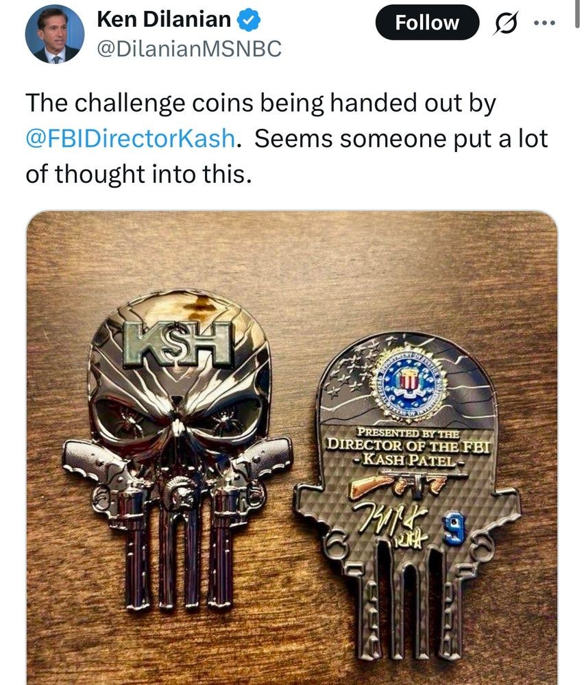 Kash Patel's challenge coin