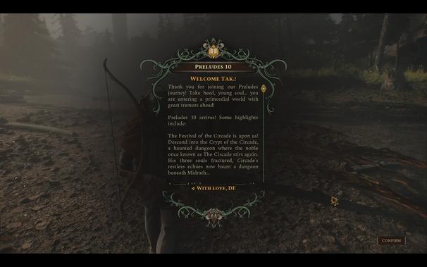 A popup in game space
Welcome Tak.!
Thank you for joining our Preludes journey! […]