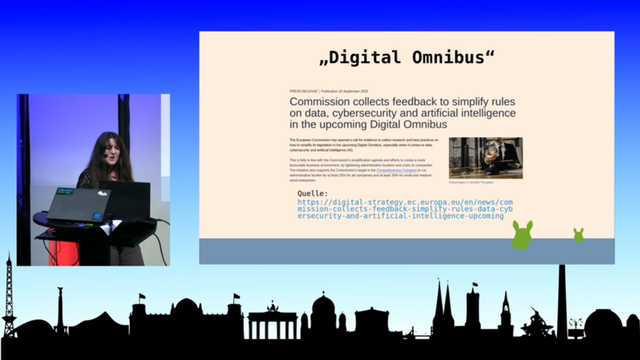 presentation slide from Rebecca Sieber: "Das #Fediverse in der Digitalpolitik – wie und warum dezentrale Netzwerke politisch mitgedacht werden müssen"@resieguen@legal.social