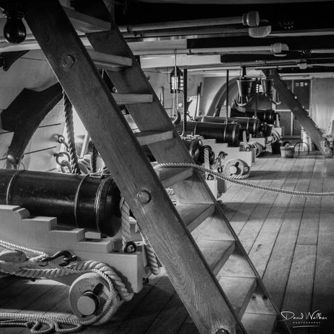 Gun deck on HMS Victory