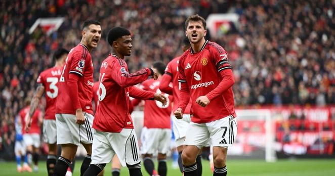 Mason Mount celebrating a goal - Man United 2_0 Sunderland_ Is the Manchester United of Old Back - Mania Sports