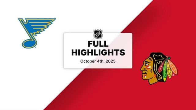 NHL Highlights | Blues vs. Blackhawks | October 04, 2025