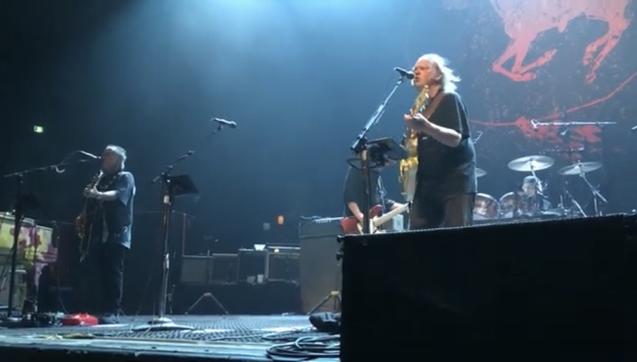 Neil playing live with the Horse, Nils on Black Falcon singing Winterlong; 2018.