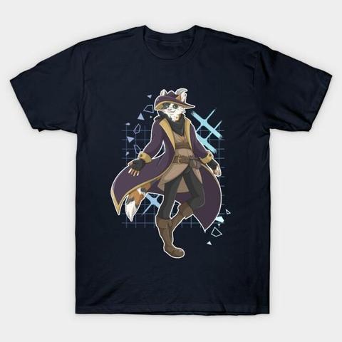 This is Captain Calico Jack on a Tshirt.
A male Calico Cat Tabaxi