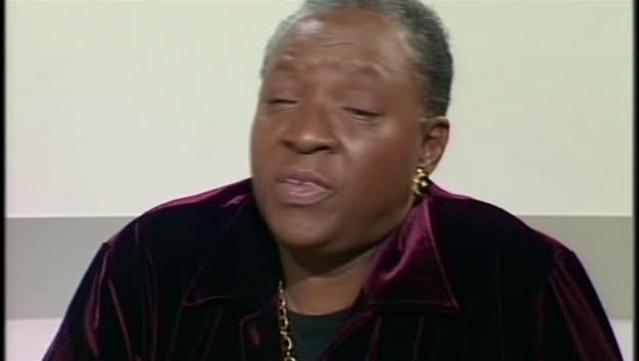 Capture d'écran d'un entretien avec Maryse Condé