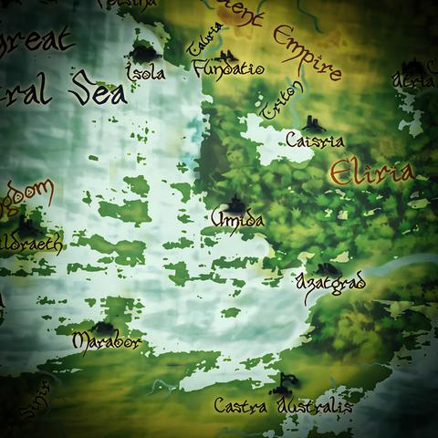 A map of Umida in the world of Nemus