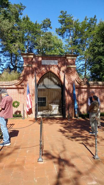 Final resting place of our first President, George Washington, at his Mount Vernon estate in Virginia.  He famously chose to give up the position as he was opposed the idea of a monarch for our newly formed country.