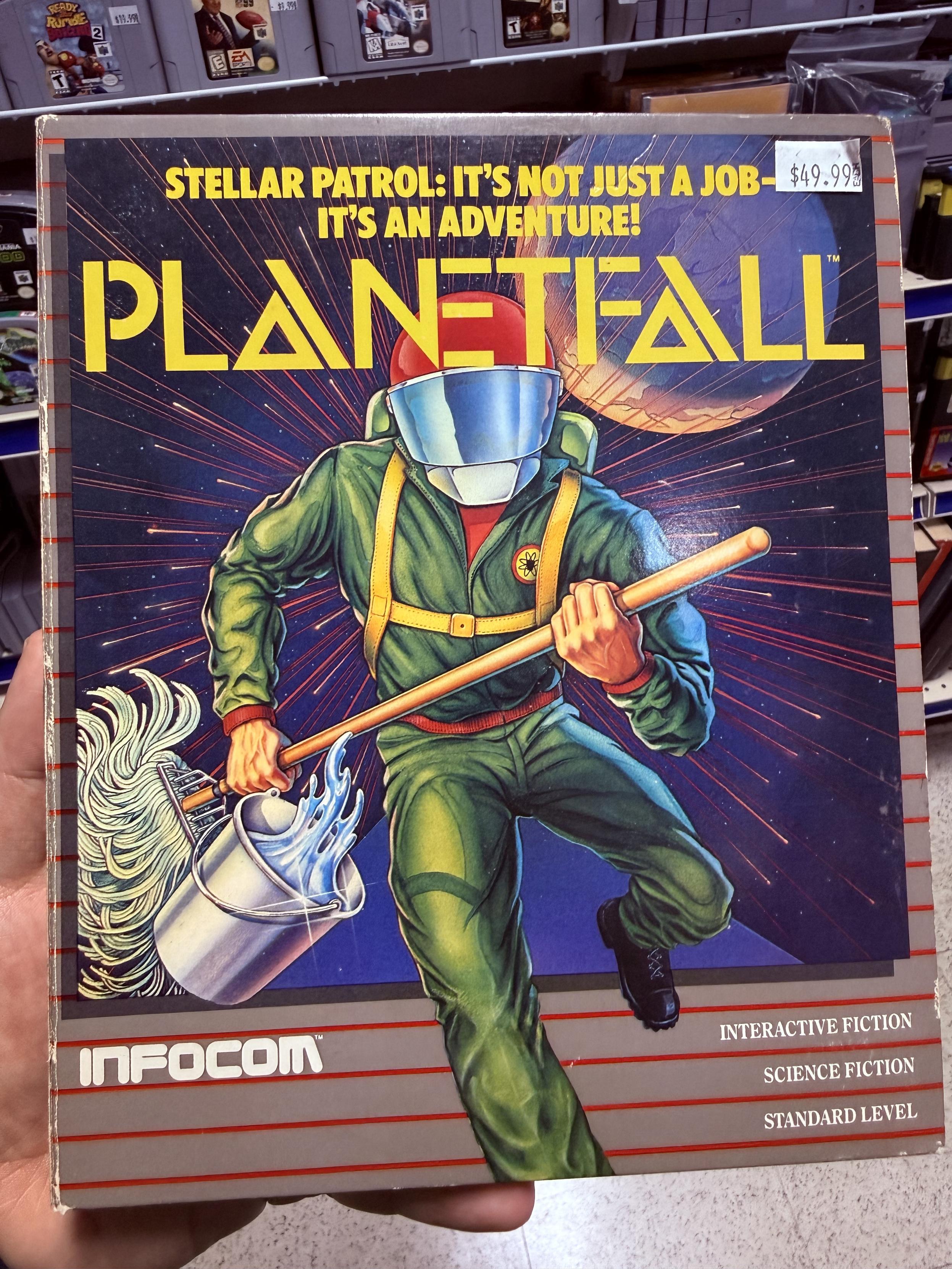 A copy of Planetfall by Infocom, in its original box.